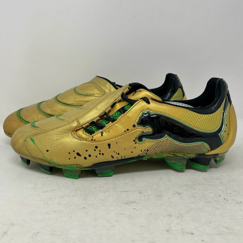 Puma Powercat PWR-C1 Gold Soccer Cleats Football Boots Mens 9